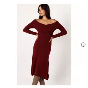🆕💃🏽Petal and Pup Womens Deena Off Shoulder Midi Dress